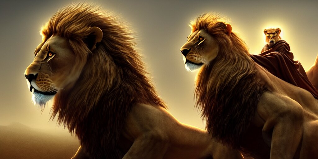 Lexica - The lion rider : : a hooded wise old man ( long white beard ...
