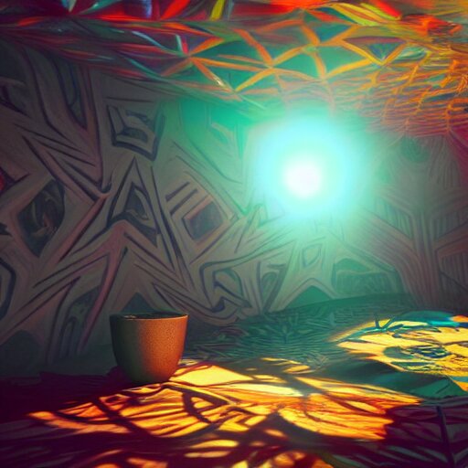 Lexica - A hyperrealistic 3 d render of a dmt trip, photorealism ...