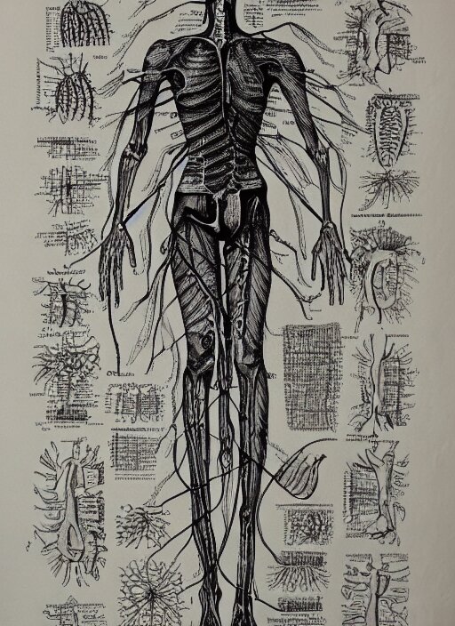 Lexica - Vintage medical anatomical illustration of pinhead from ...