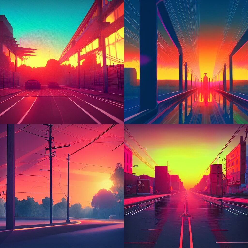 Lexica - Neon sunset, octane render, dynamic lighting, hyperrealistic ...
