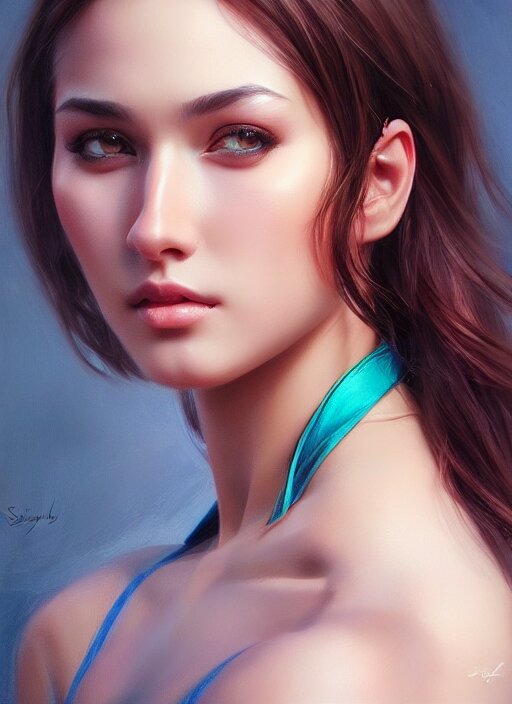 Lexica - Photo of a gorgeous young woman in the style of stefan kostic ...
