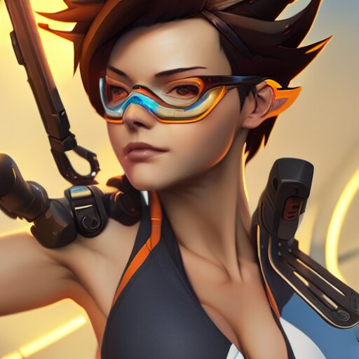 Overwatch 4k Tracer Pouty Lips Wallpaper