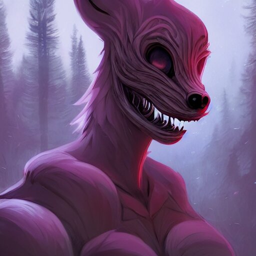 Lexica - Trail cam footage of a skin walker cryptid, art by lois van ...