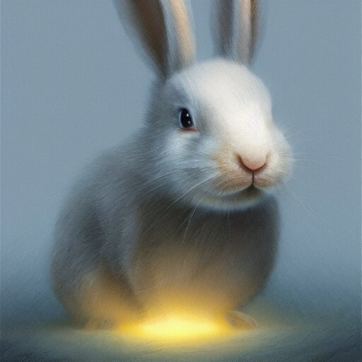 Lexica - Adorable baby rabbit pixar character by zdzislaw beksinski, by ...