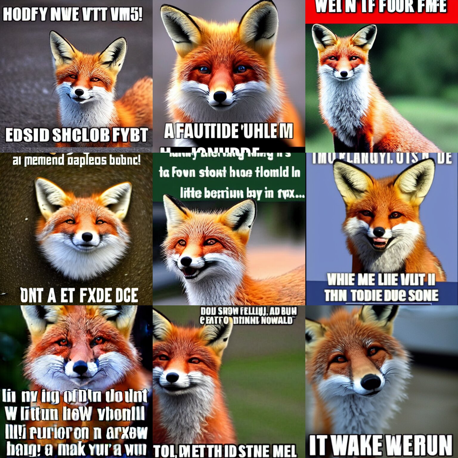 Lexica - Extremely funny meme featuring a picture of a smiling fox and ...