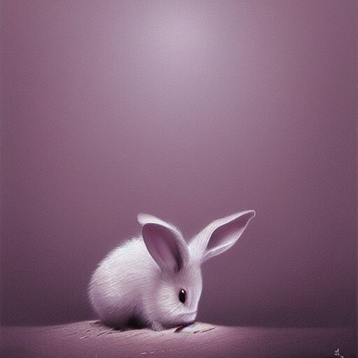 Lexica - Adorable baby rabbit pixar character by zdzislaw beksinski, by ...