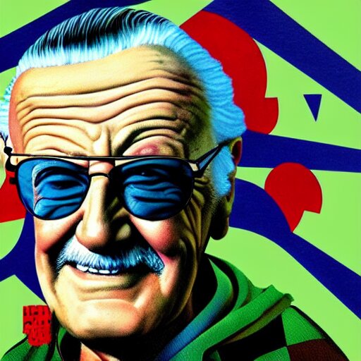 Lexica - Profile picture of stan lee, weed, graffiti, hard edges ...