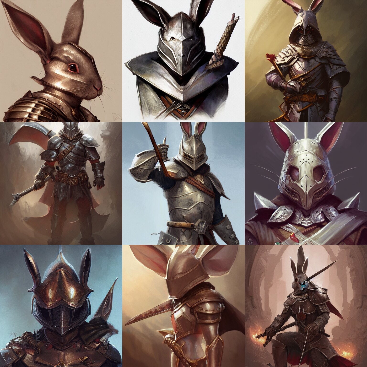 Lexica - Rabbit knight, d & d, fantasy, portrait, highly detailed ...