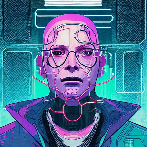 Lexica – A portrait of a neuromancer, cyberpunk concept art by josan ...