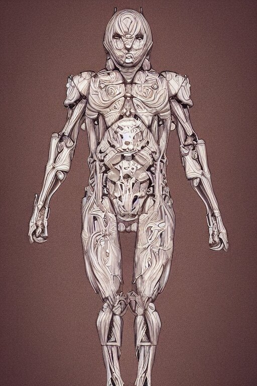Lexica - Apple humanoid figure, symmetrical, highly detailed, digital ...
