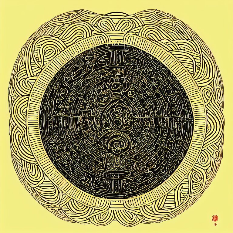Lexica - Giant Floating Circular Ancient Sacred Calligraphy Enso ...
