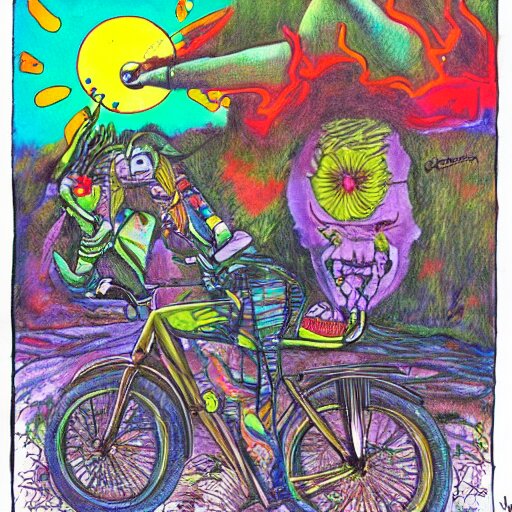 Lexica Albert hofmann bicycle day art