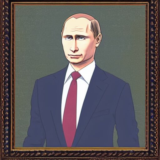 Lexica - Anime putin portrait