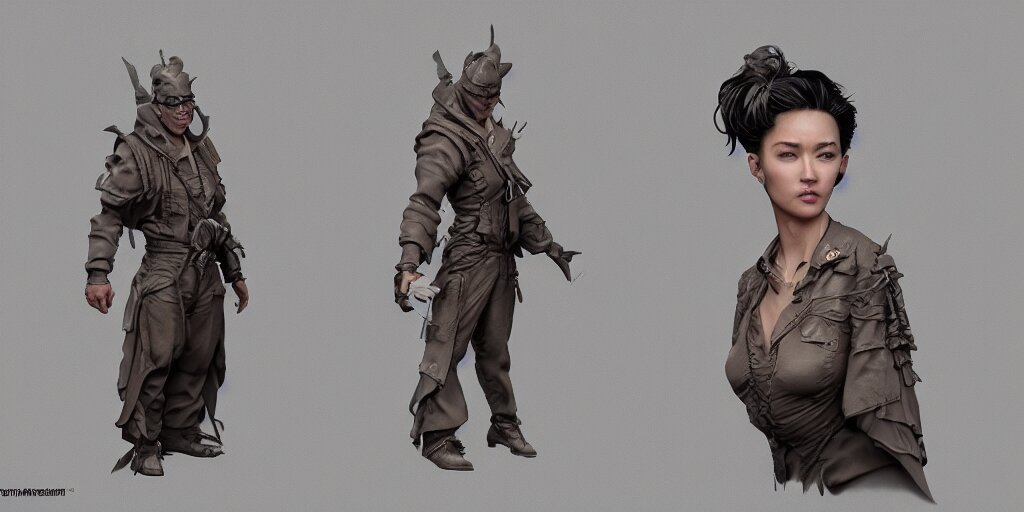 Lexica - Beautiful face, character sheet, concept design, contrast, hot ...