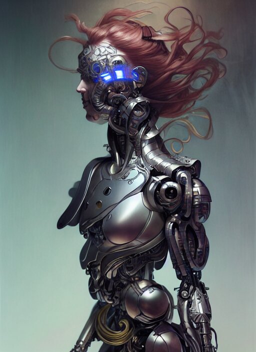 Lexica - Organic cyborg, ninja, diffuse lighting, fantasy, intricate ...