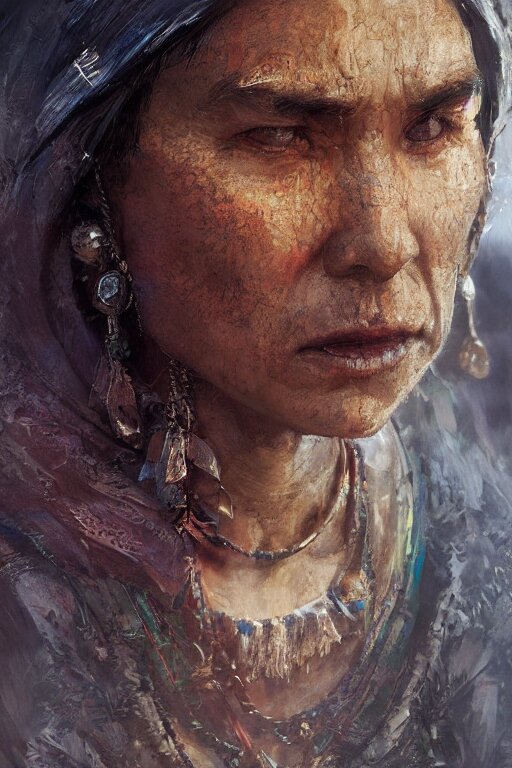 Lexica - Aztec citizen, close - up portrait, poor, intricate, elegant ...