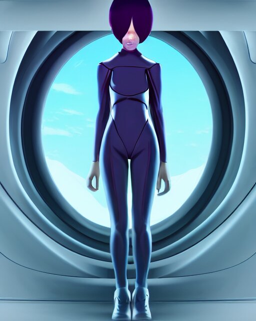 Lexica - Female model in futuristic clothing from different dimensions and  planets