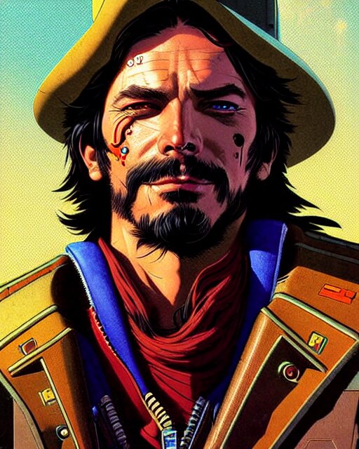 Lexica - Mccree from overwatch, space cowboy, character portrait ...