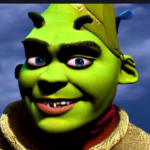 Lexica Johnny depp as shrek
