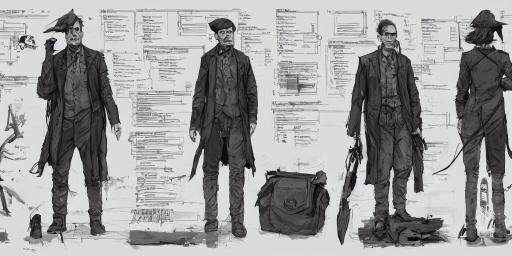 Lexica - George orwell, character sheet, concept design, contrast, kim ...
