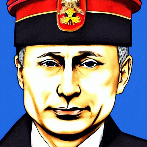 Lexica - Anime putin portrait