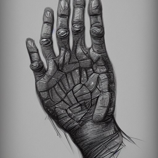 Lexica - Drawing of a hand, intricate, digital painting, artstation ...