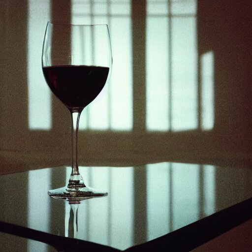 Lexica - Glass of wine, caustics, studio photograph