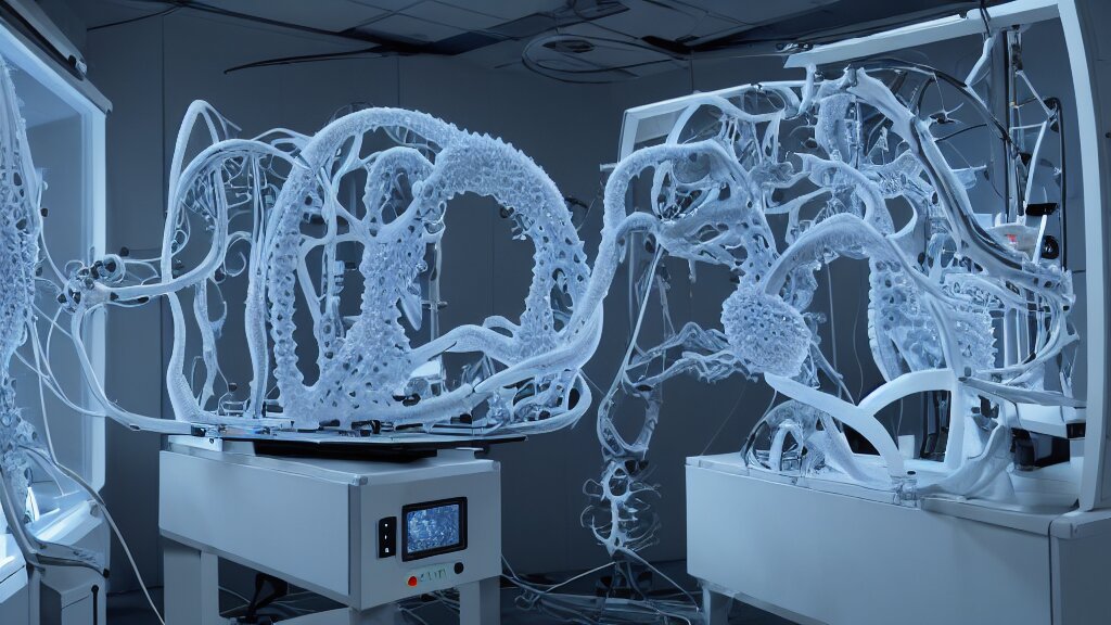 Lexica - A complex thick bifurcated robotic cnc surgical arm cybernetic ...