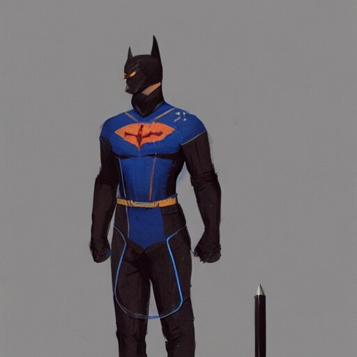 Lexica - A hero named rope man, his suit is black and blue and he has a ...