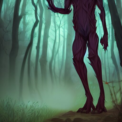 Lexica - Trail cam footage of a skin walker cryptid, art by lois van ...