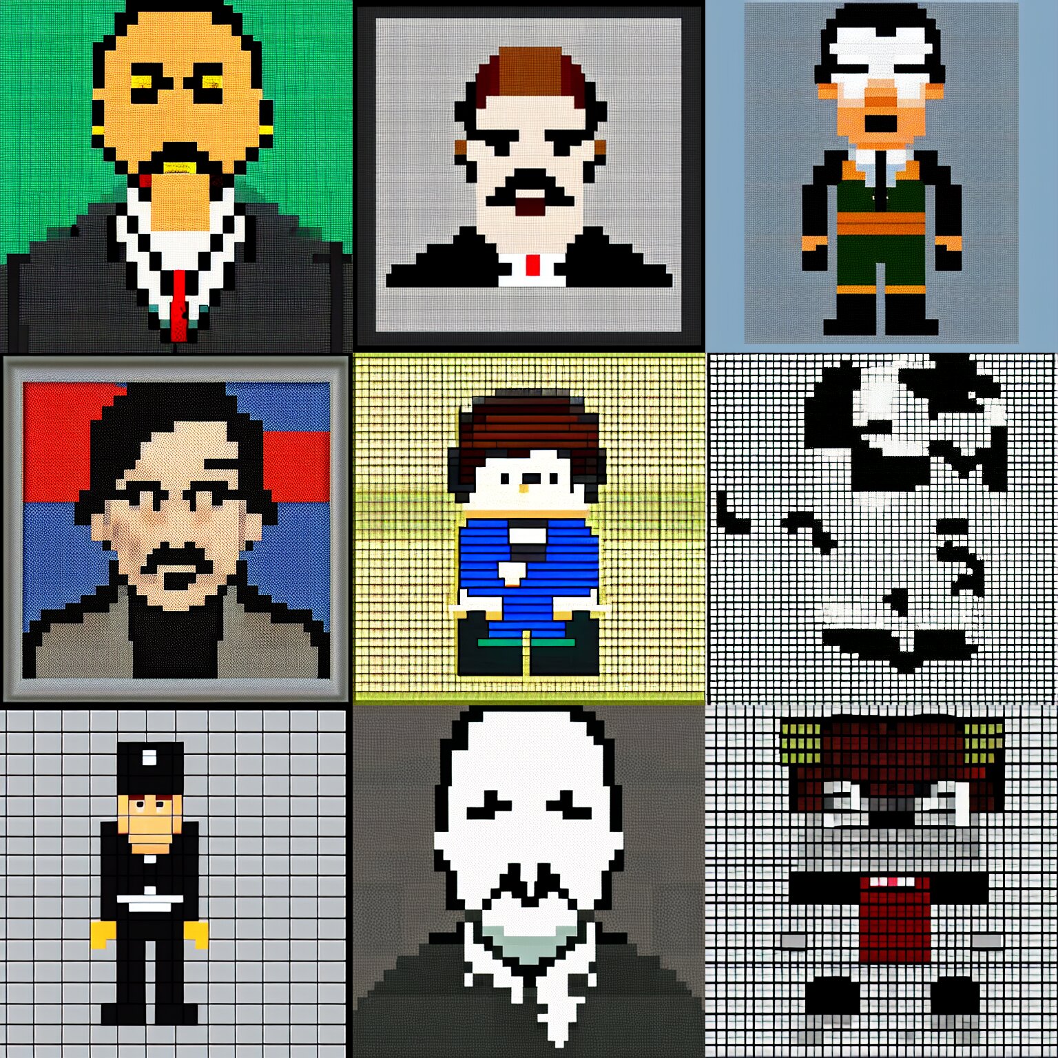 Lexica Hitler Pixel Art Trending On Art Station