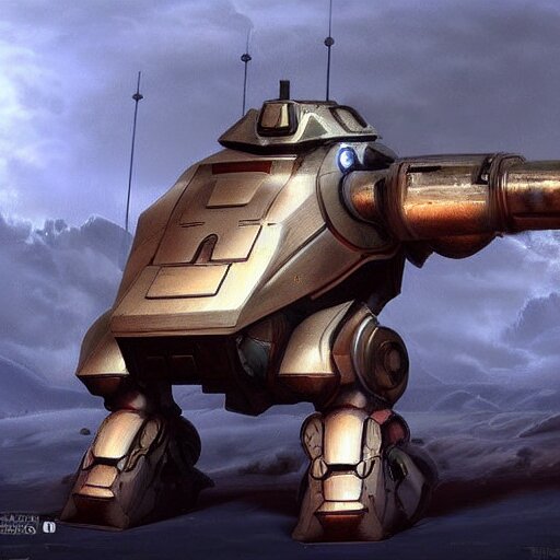 Lexica - Anthromorphic humanoid tank in the style of powered armor ...