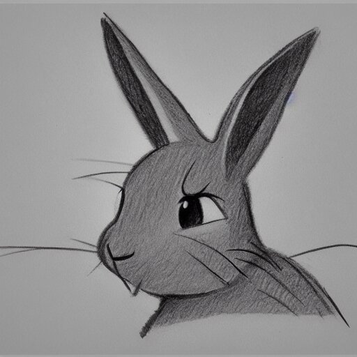 Lexica - Milt kahl pencil sketch of a rabbit in the forest disney style