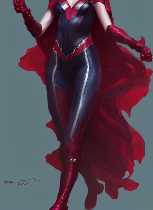 a hyperdetailed render of scarlet witch, a 3 d render, Stable Diffusion