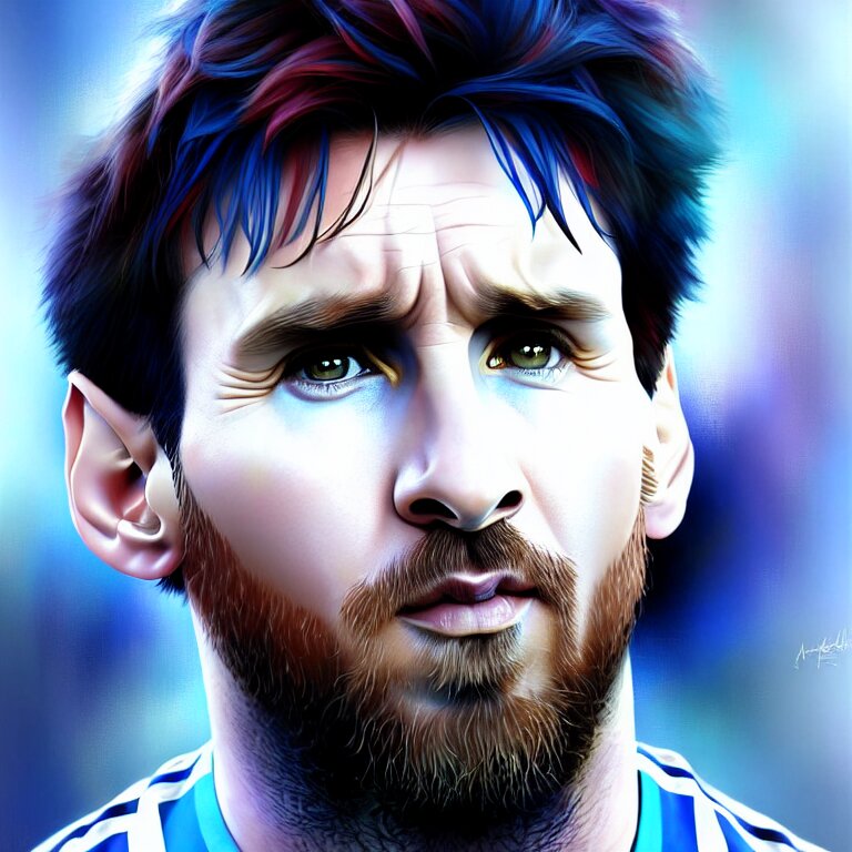 Lexica - Lionel messi portrait, made by stanley artgerm lau, wlop ...