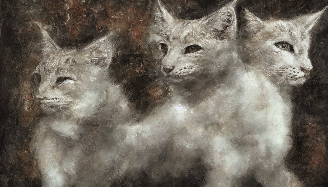 Lexica - Cute art of white anthropomorphic lynx by Guy Denning and ...