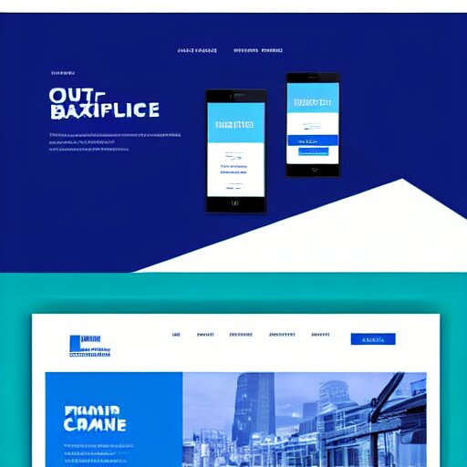 Lexica - Minimalistic clean website brand design portal, blue ...