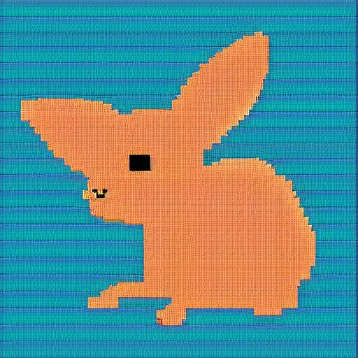 Lexica - Pixel art of a rabbit