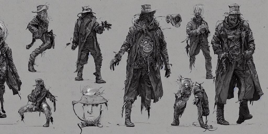 Lexica - Neil Young design, character sheet, kim jung gi, moebius, Greg ...