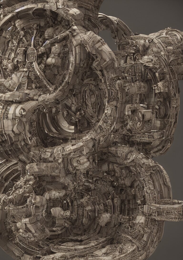 Lexica - Intricate time machine, realistic detailed 3d rendering, by ...