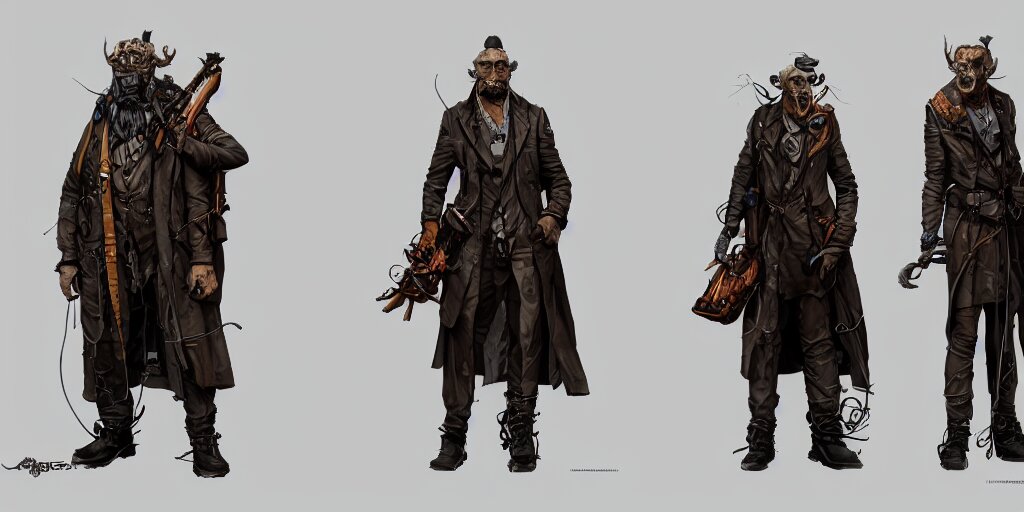 Lexica - George stobbart, character sheet, concept design, contrast ...