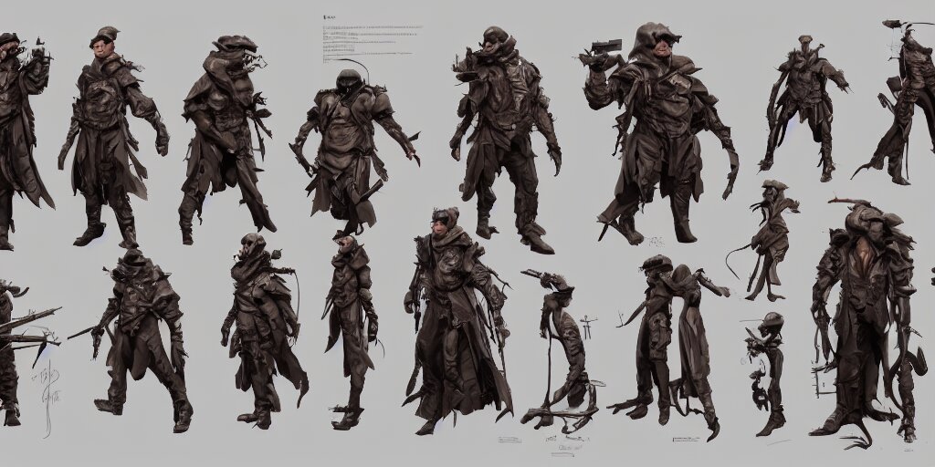 Lexica - George stobbart, character sheet, concept design, contrast ...