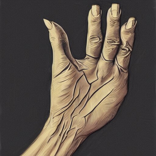 Lexica - Drawing of a hand, intricate, digital painting, artstation ...