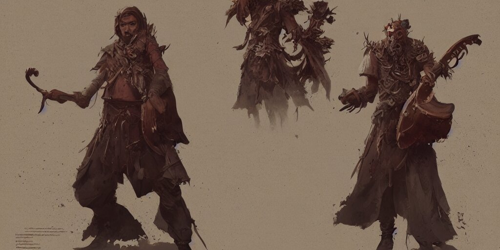 Lexica - Folk musician design, character sheet, Greg Rutkowski ...