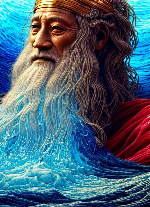 Lexica - Detailed image of moses and the waters were divided, rich deep ...