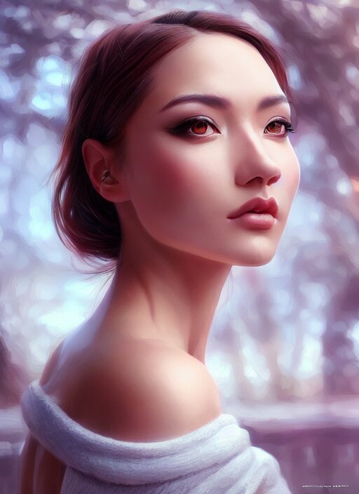 Lexica - Photo of a gorgeous young woman in the style of stefan kostic ...