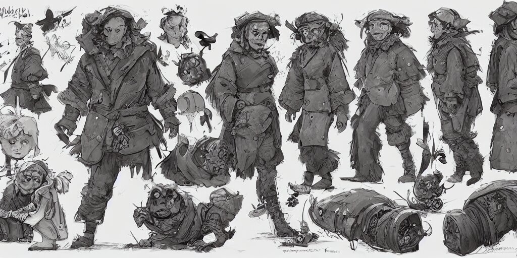 Lexica - Pumuckl, character sheet, concept design, contrast, kim jung ...