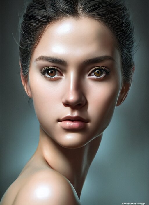 Lexica - Photo of a gorgeous young woman in the style of stefan kostic ...