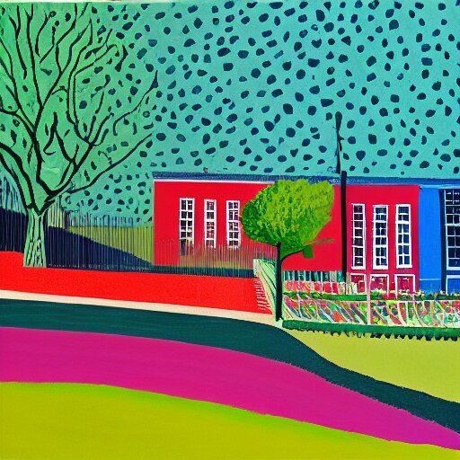 Lexica - Painting of hackney by david hockney