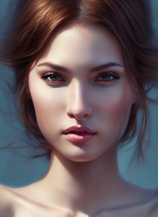 Lexica - Photo of a gorgeous young woman in the style of stefan kostic ...